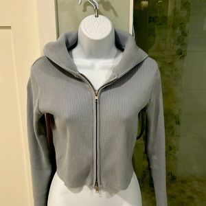 Brandy Melville cropped zip hoodie